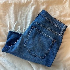 Madewell High Rise Denim Mid-Length Shorts